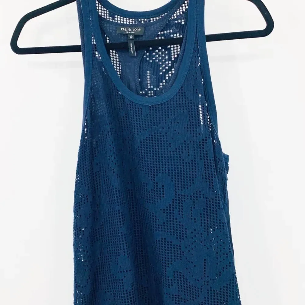 Rag & Bone‎ Stella Tank Dress Navy Sz XS - Picture 3 of 11